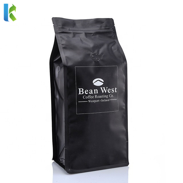 hot selling high quality factory custom printed flat bottom coffee bag
