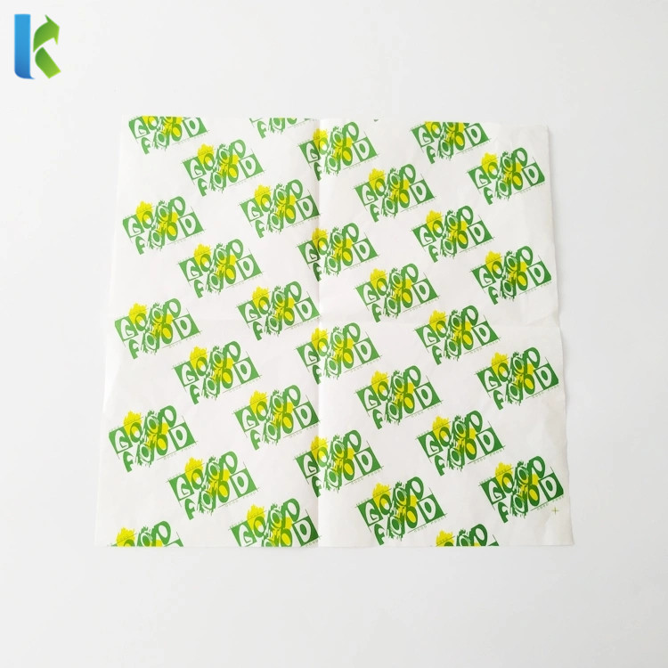 Custom Logo Printed Food Grade Greaseproof Parchment Paper Grease