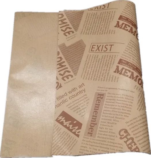 wholesale custom printed grease proof paper for sandwich