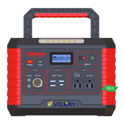 Ac Lithium Station Generator 300w 500w Portable Power Bank For Medical Solar Outdoor Camping Equipment