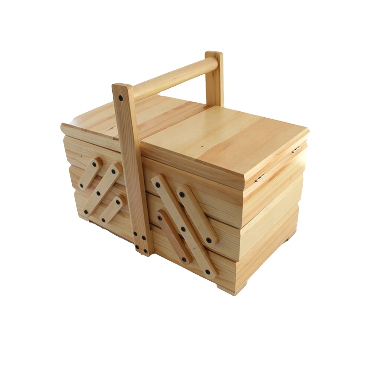 Hot sale wooden sewing box with custom design