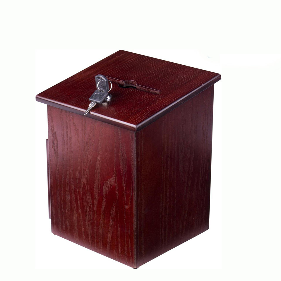 Hot sale Custom design wooden suggestion box