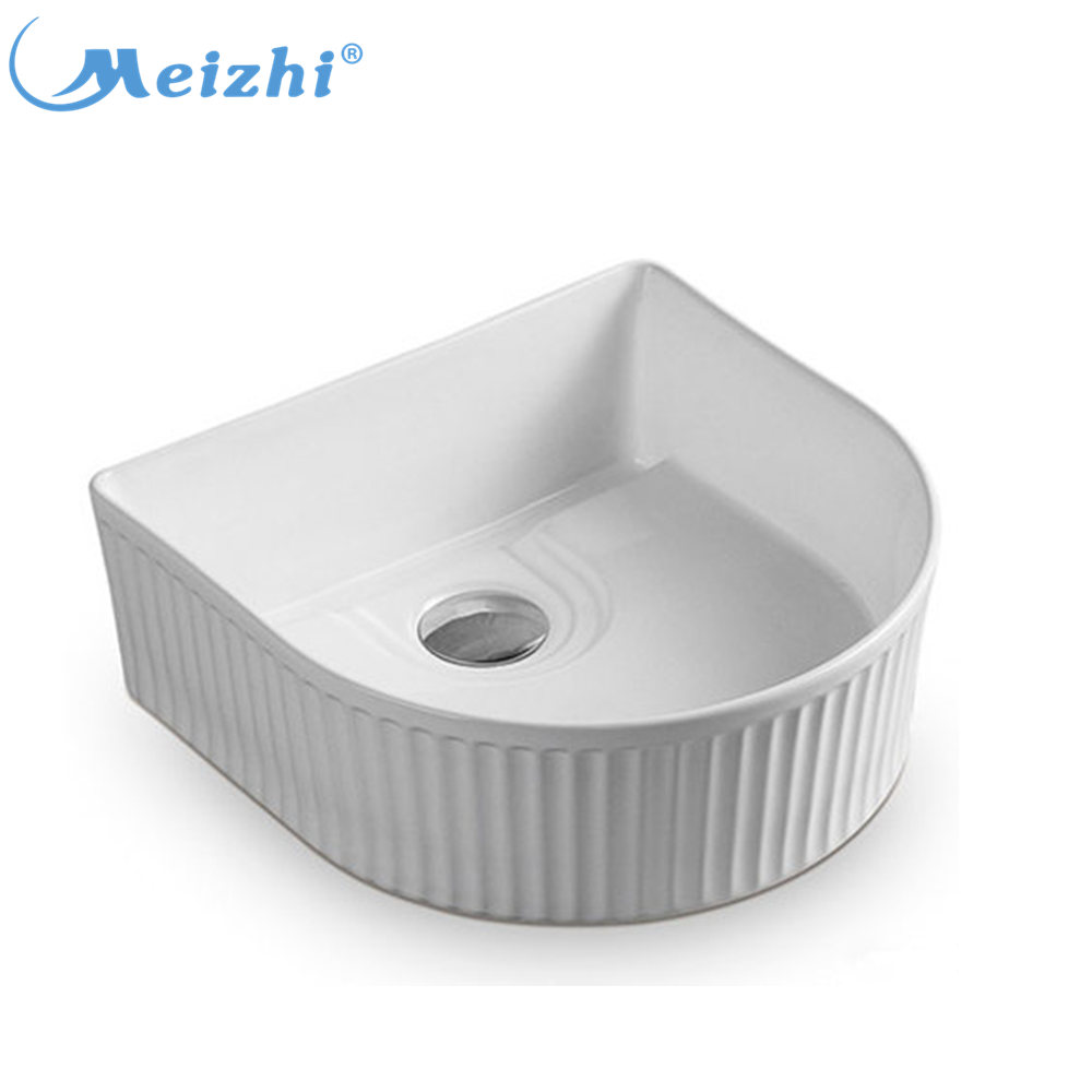 Popular sanitary ware small ceramic face art basin for bathroom
