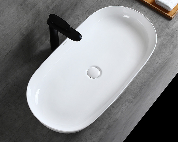 Solid surface bathroom cabinet wash basin in dubai