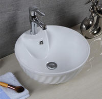 Bathroom ceramic single washplane sink