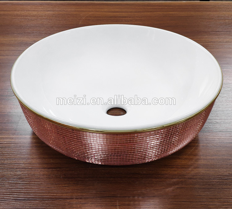 New design 5 stars hotel decorative spanish wash bowl basin