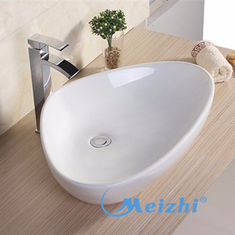 Ceramic sanitary ware bathroom shell sink