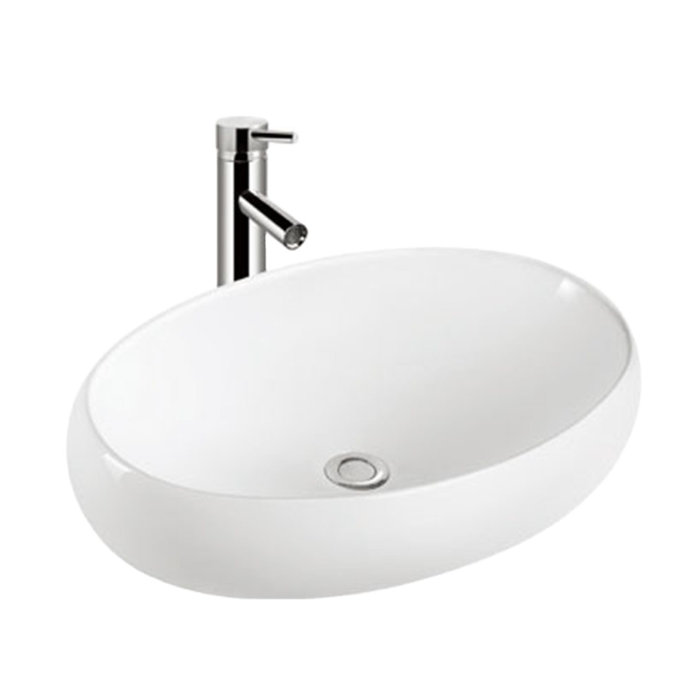 Ceramic white counter lavabo art basin