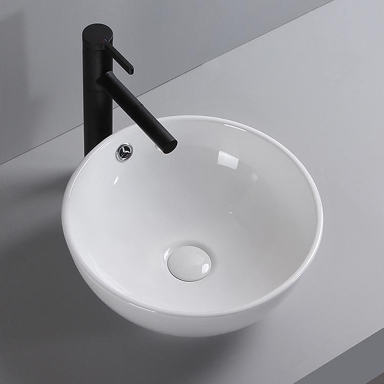 Modern design ceramic shampoo basin price in bathroom