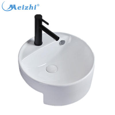 Sanitary ware Semi-Counter round bathroom wash basin