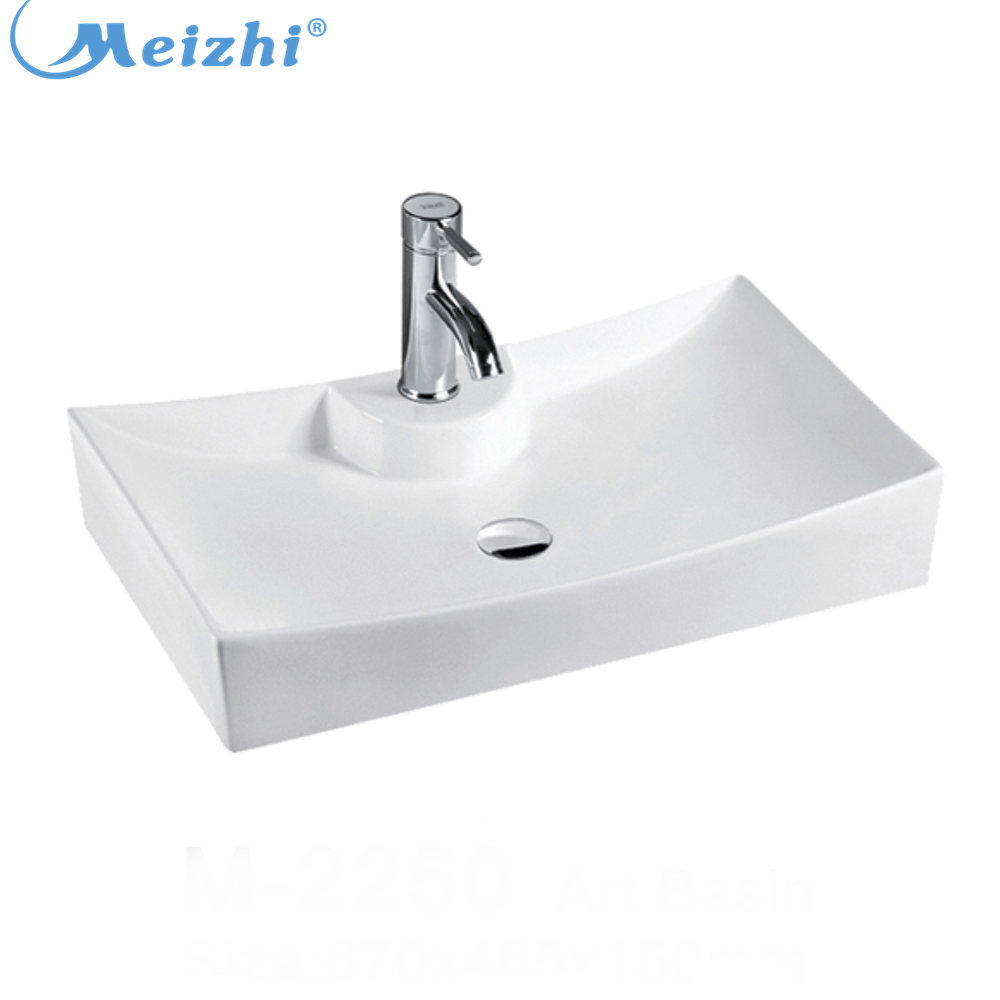 Ceramic novelty square bathroom wash wash basin sizes