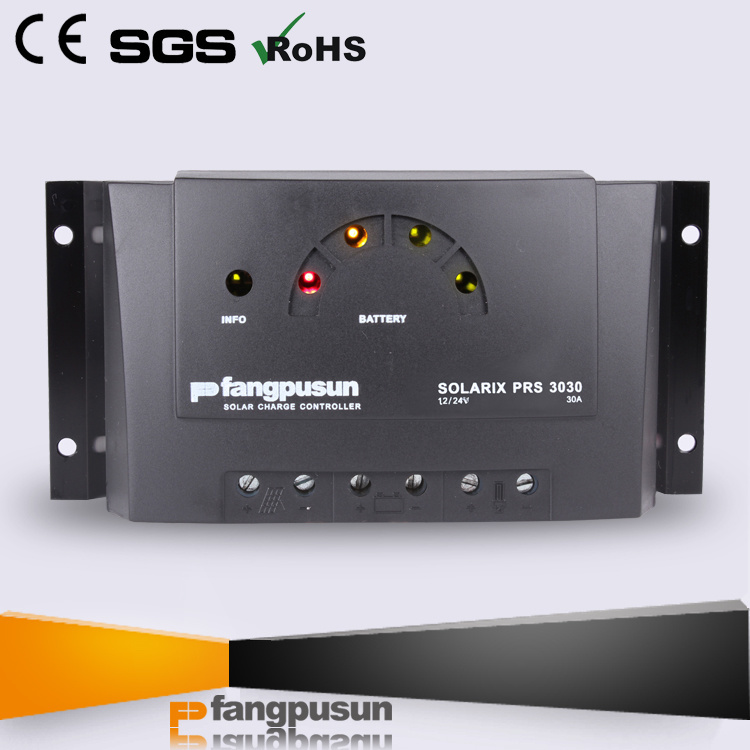 Ce RoHS Fangpusun LED Display Street Light System 30A Hybrid Solar Charge Controller 12V 24V