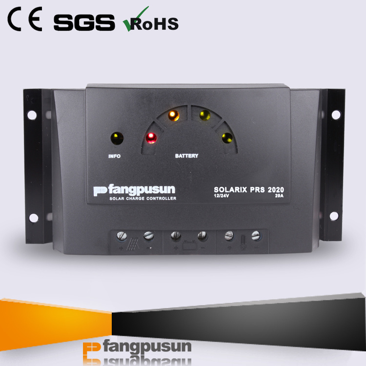 Fangpusun Prs2020 off Grid PV System PWM Control 20A 12V 24V Solar Hybrid Charge Controller