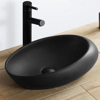 Custom design matte black italian irregular shape sinks