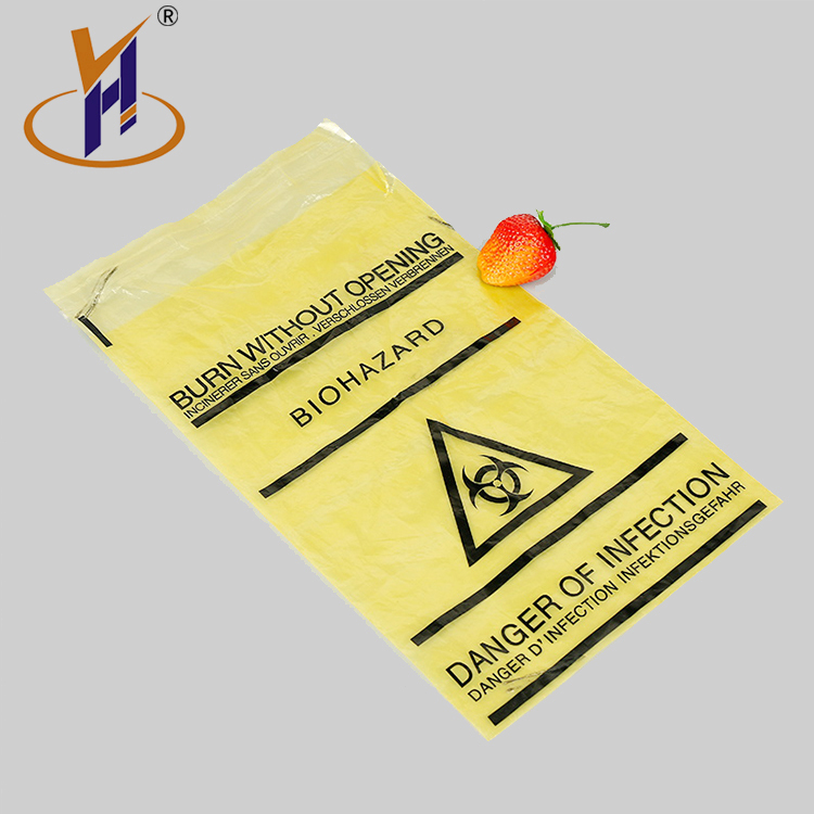 New arrival design Biohazard waste plastic bag safety customized biohazard bags for medical