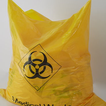 2021 factory hot sale red and yellow plastic bags for bio medical waste bags disposal