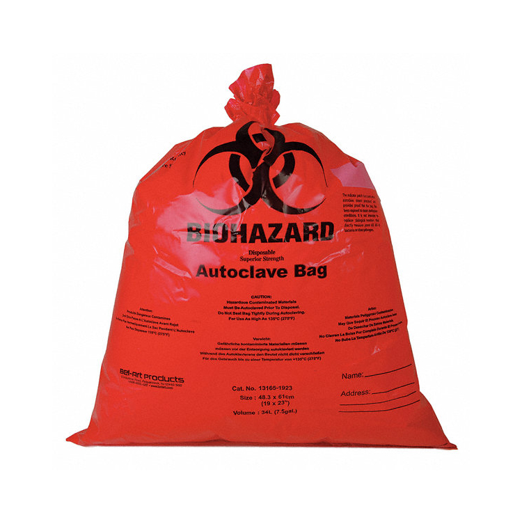 New cheap colored medical biohazard waste bags