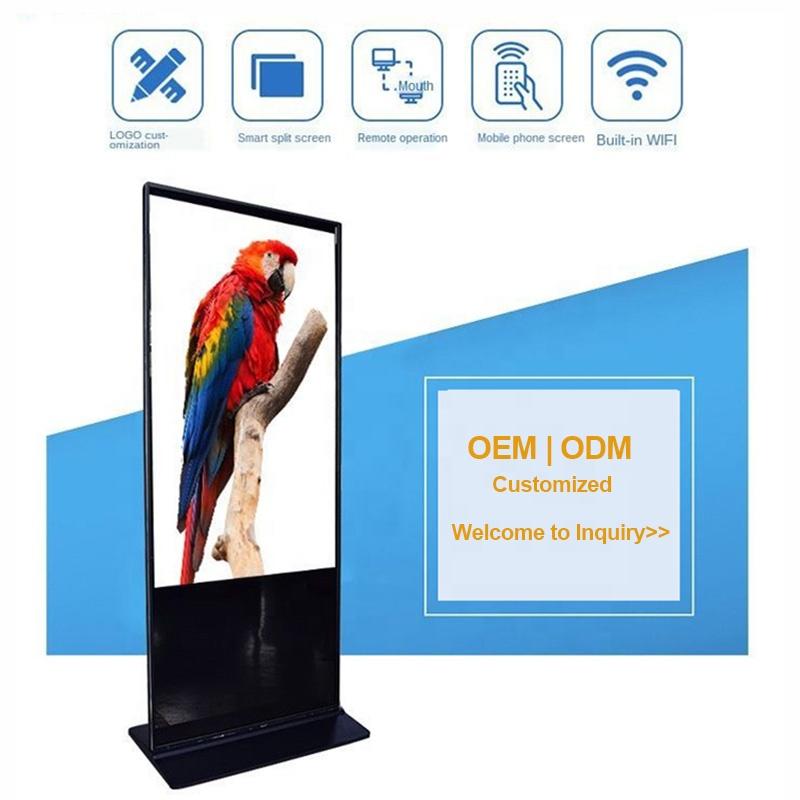 Reliable Factory 55 inch LED Multi Touch Screen Totem SUPERMARKET DISPLAY LCD Advertising Screens