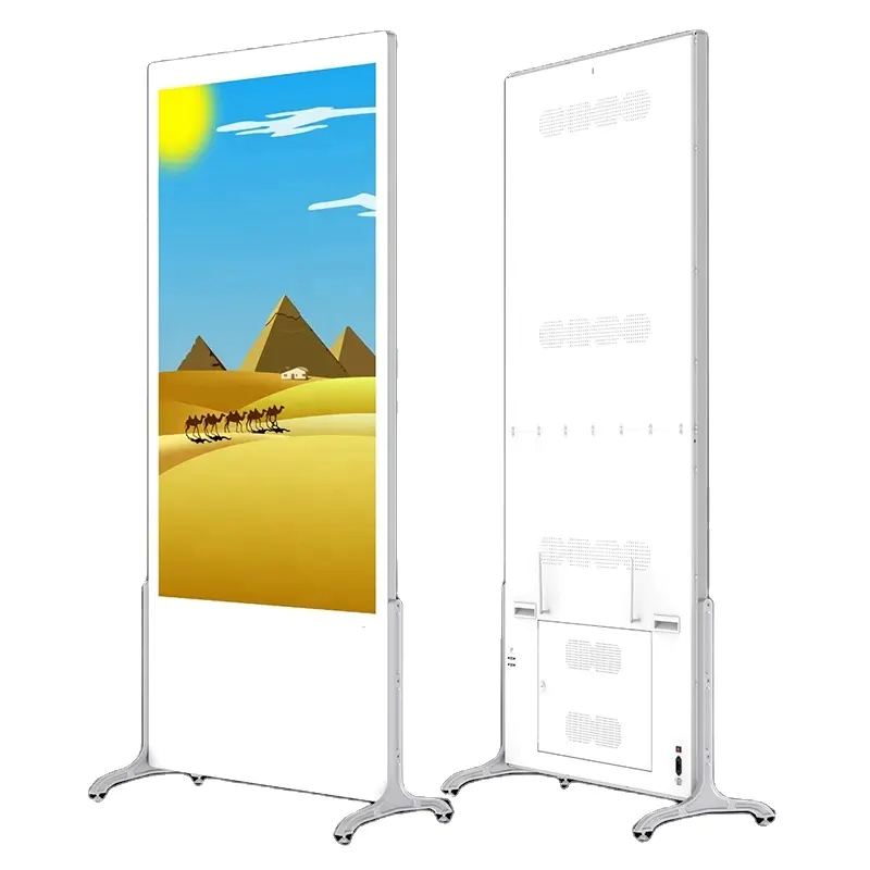 High Quality 49 Inch Stand Totem Lcd Indoor Digital Signage Display Lcd Tv Menu Boards