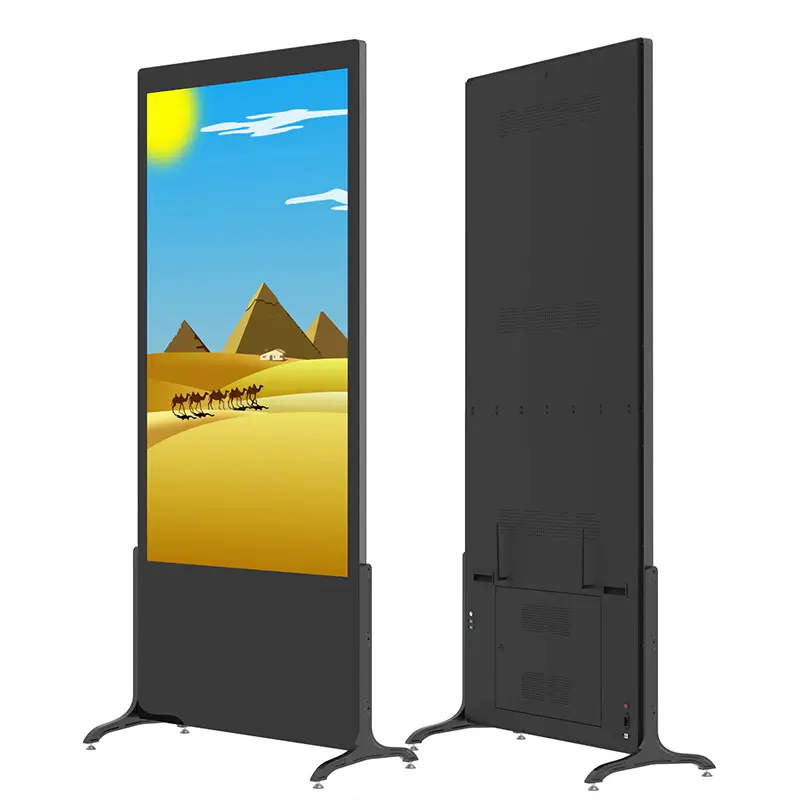 Manufactory Wholesale 55'' Stand Alone Full Sexy Video Totem Lcd Tft Screen Touch Digital Signage