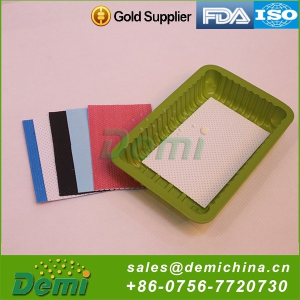 Water Absorbent Pad For Chicken Meat, Disposable FDA Meat Absorbent Pads