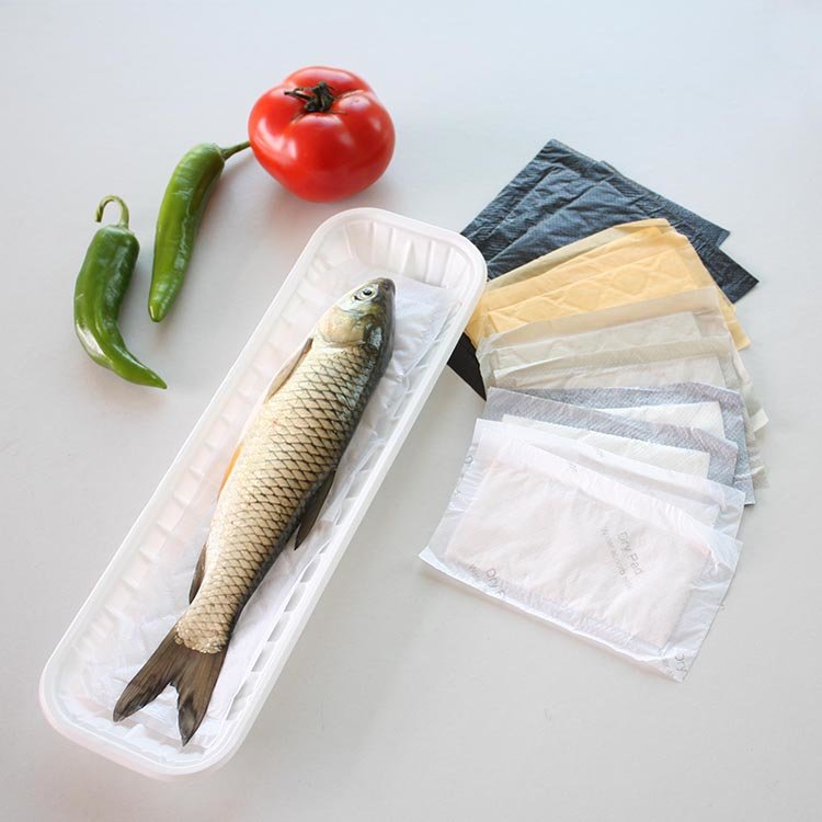 OEM FDA Fish Meat Liquid Disposable food Absorbent Pads For meat