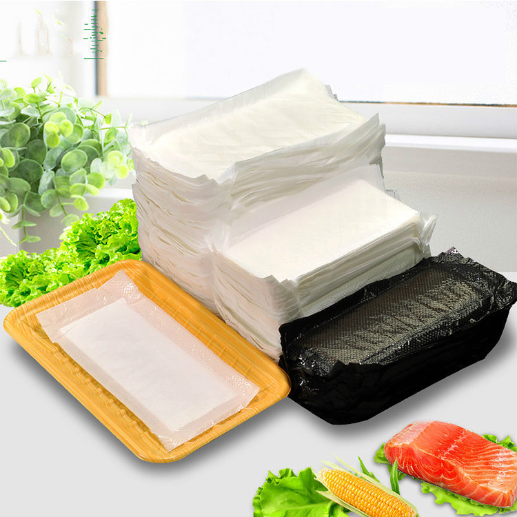 Certification Eco-Friendly Biodegradable Health Water Absorbent Pads, Customized Size Absorbent Meat Pad