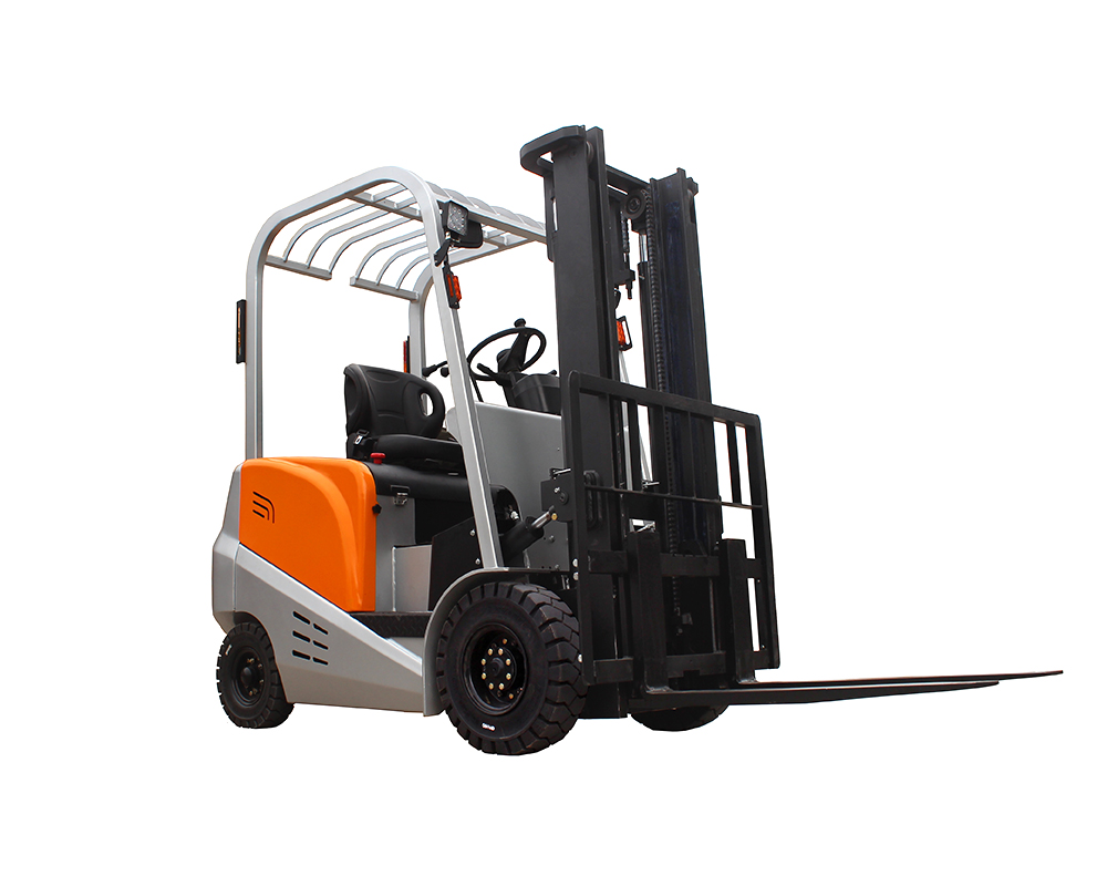 Outdoor indoor material carrying electric forklift counterbalanced weight forklift lifting stacking truck