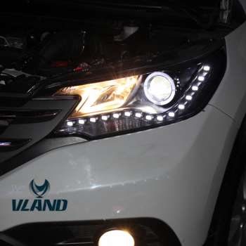 VLAND factory for Car Headlight for CRV LED Head light for 2012 2013 2014 for CRV Head lamp with angel eyes