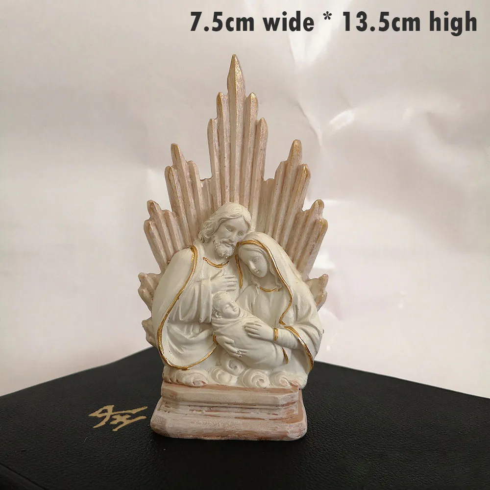 In Stock Resin Holy Family Nativity Set Catholic Religious Statue Jesus Figurine