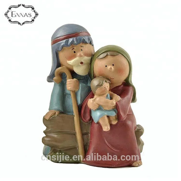 Religious Holy Family Nativity Resin Arts Craft for Decoration