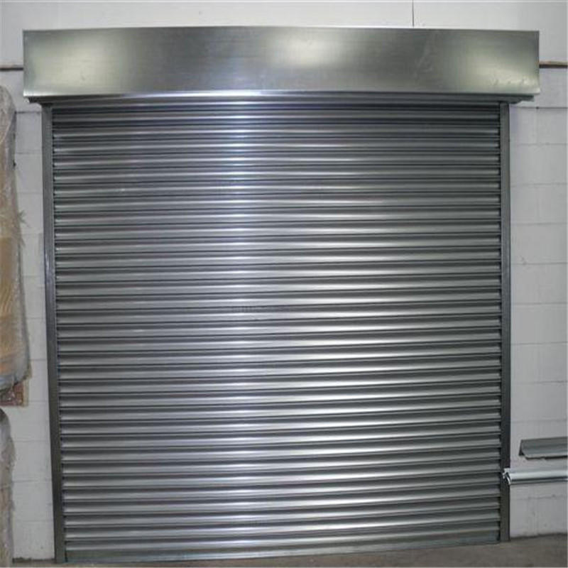 3W*2.2H MeterDurable Anti-Oxidation 0.5mm Profile Thickness Stainless Steel 201 Rolling Shutter Door With Motor