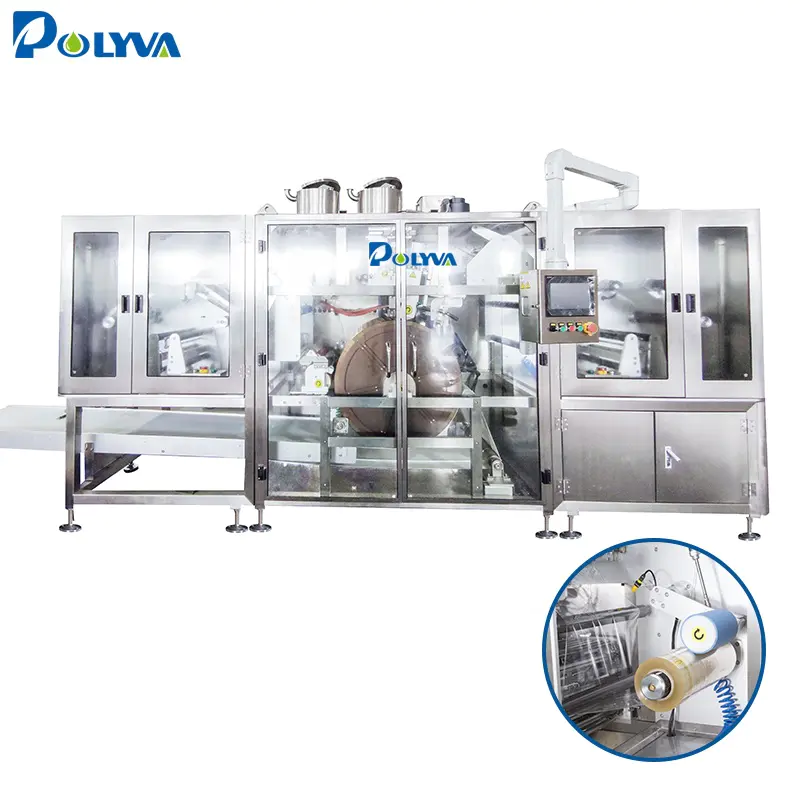 Foshan automatic high speed laundry detergent pod packing machine water soluble pva film packaging machine