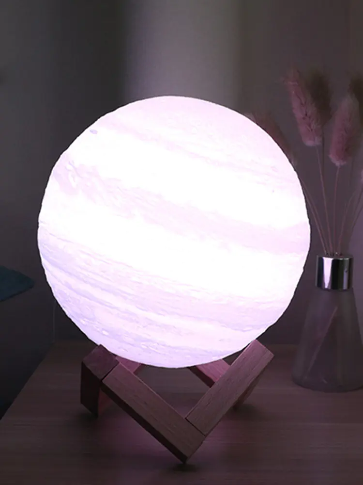 OEM 3D Print Star Moon Lamp Colorful Change Touch Home Decor Creative Gift Usb Led Night Light Lamp