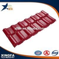 Rapid installation spanish style synthetic resin tile roofing
