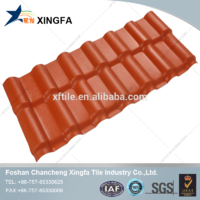 Brick red color Synthetic Resin Roofing Tile Hot Sale roof tile