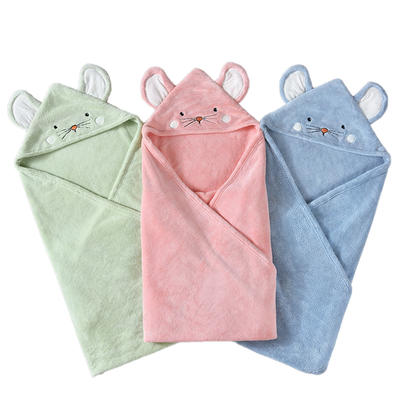Factory Price Organic 100% Bamboo Hooded Baby Towel with Soft Hand Feeling