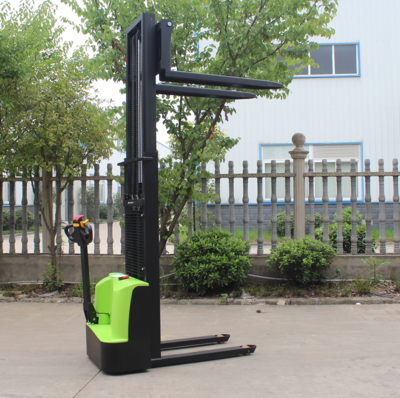 Bias Control Mini Electric Hydraulic Pallet Stacker Fork Lifter