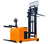Counterbalanced electric stacker for double-deck pallet standing type stacking forlift truck