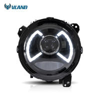 Vland factory for car headlight for Wrangler head light 2018 2019 full LED front lightwholesale price