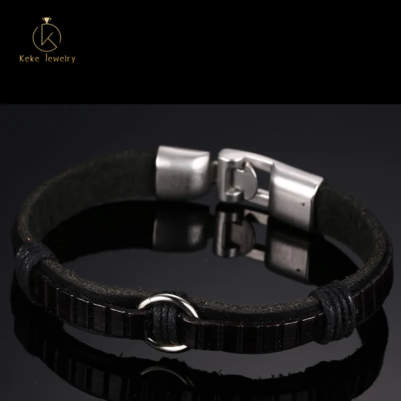 Wholesale appearance of beautiful European and American personality accessories men's leather bracelet BL-137