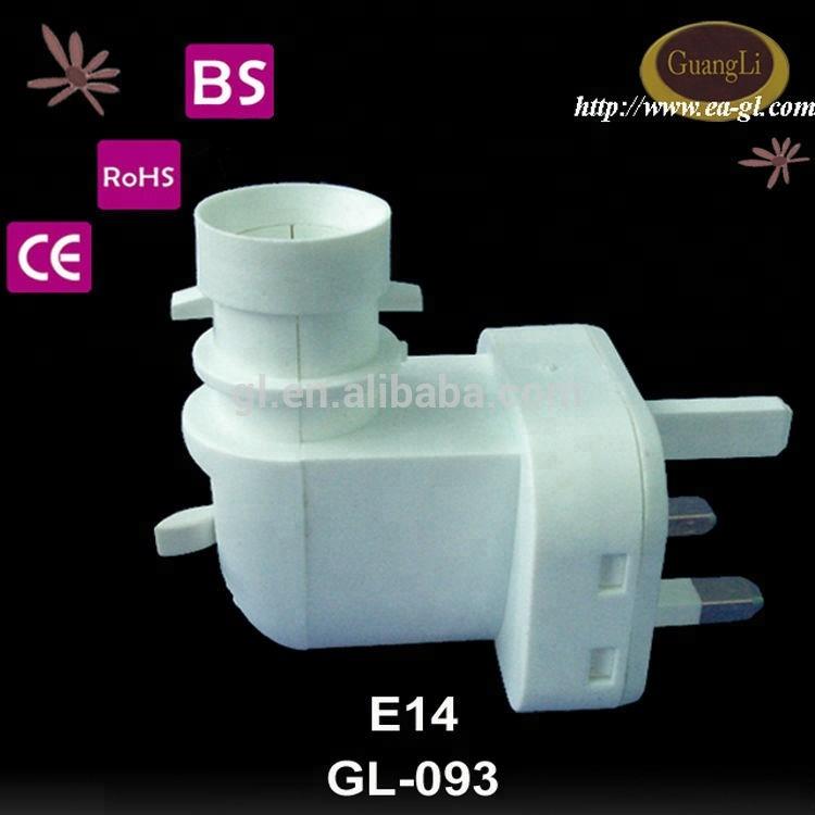 BS standard EU lamp sockets and switches fancy lamp holder high quality E14 UK plug in CE ROHS lamp base