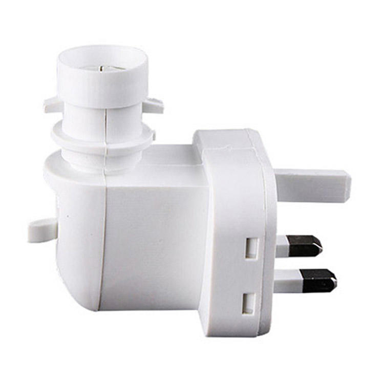 E14 BS UK lamp socket plug in CE ROHS approved salt night light electrical with 5W or 7W or 15W lamp holder and 220V or 240V