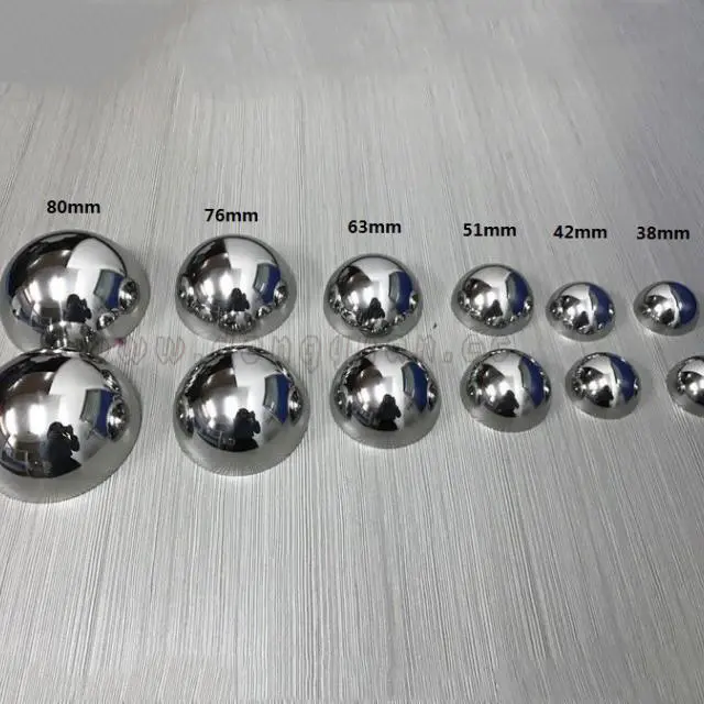 Mirror Stainless Steel Half Round Ball forBath Bomb Moulds