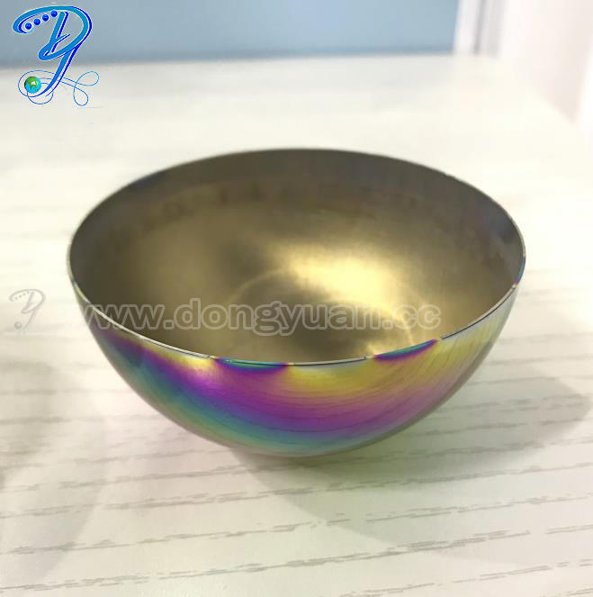 Rainbow Color Stainless Steel Bath Bomb Molds,Hollow Steel Half Ball for Soap Molds