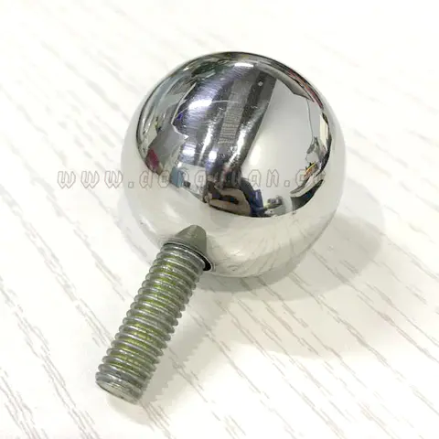 Chrome Plated Hollow Stainless Steel Half Ball with Screw Thread
