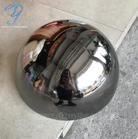 250mm Stainless Steel ball with Hole for Lamp Shape Decoration, Dome Hemisphere