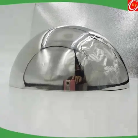 Large Mirror Polished Metal Half Ball of Stainless Steel for Sale