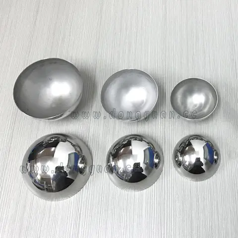 Mirror Stainless Steel Half Round Ball forBath Bomb Moulds