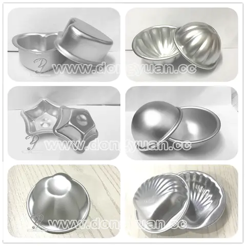 Rainbow Color Metal Grade Steel Half Sphere for Bath Bomb Molds